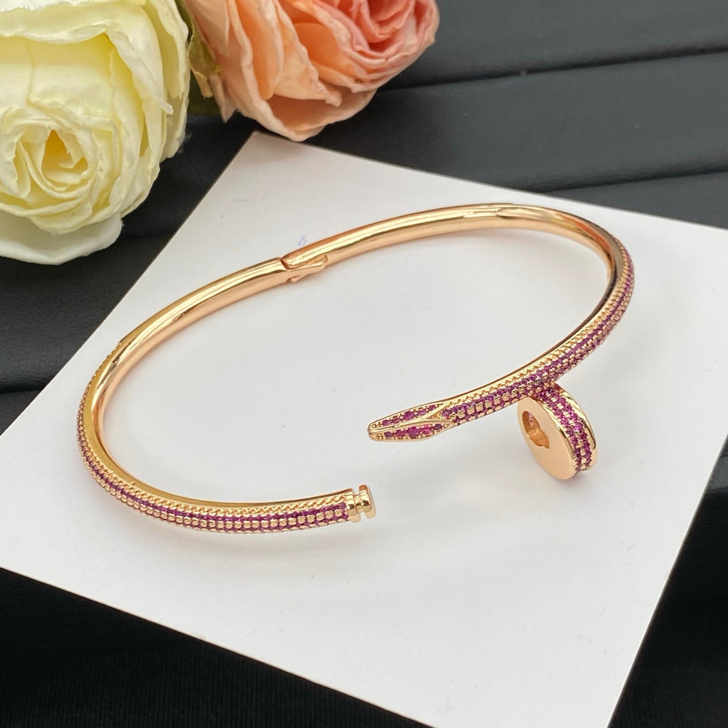 Cartier Pink Diamond Nail Bangle
